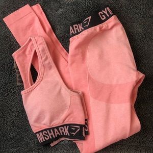 GYMSHARK limited edition pink and black paris set